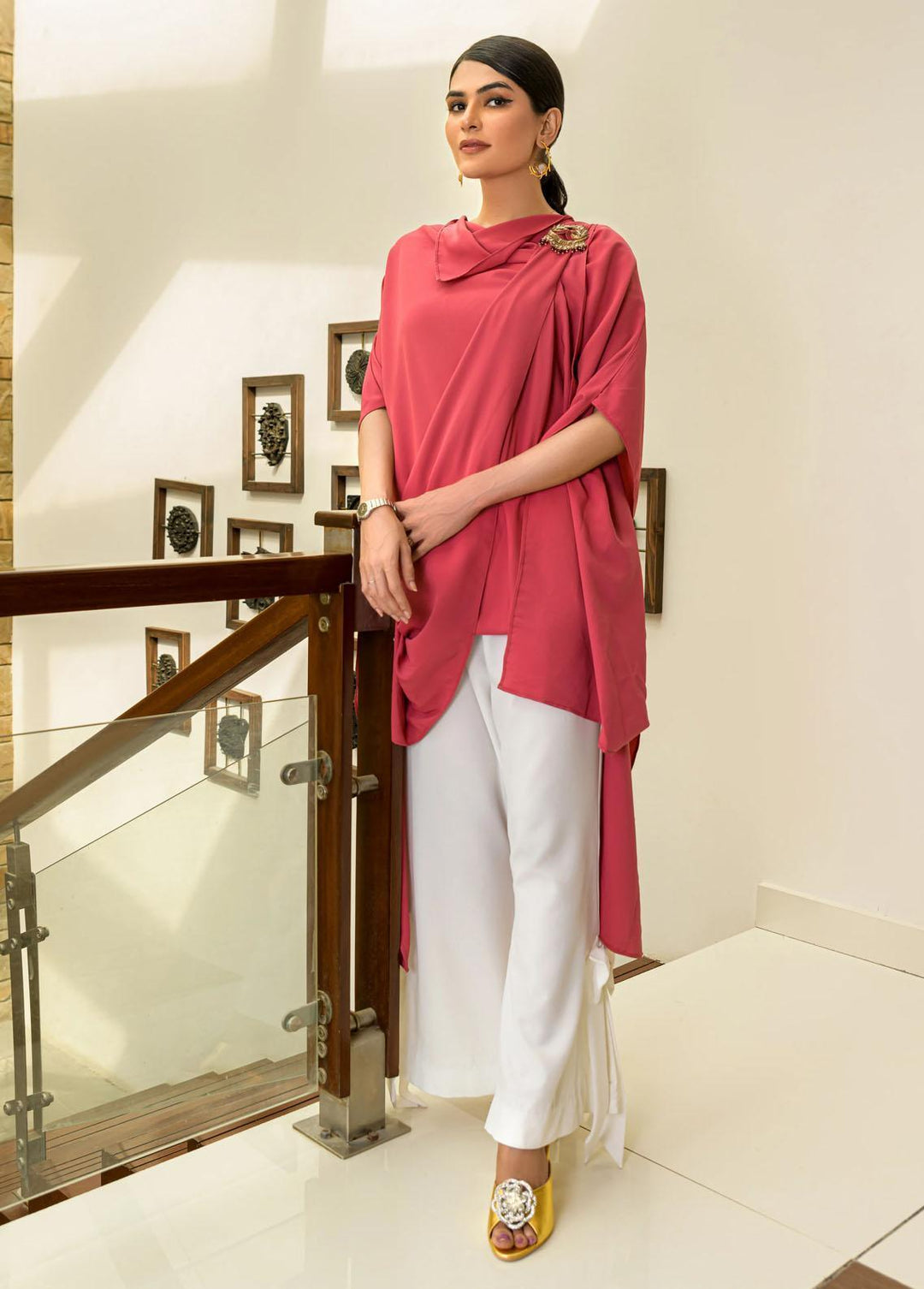 Jooray Kapray Pret Western Silk 2 Piece Suit JK23B Carnation