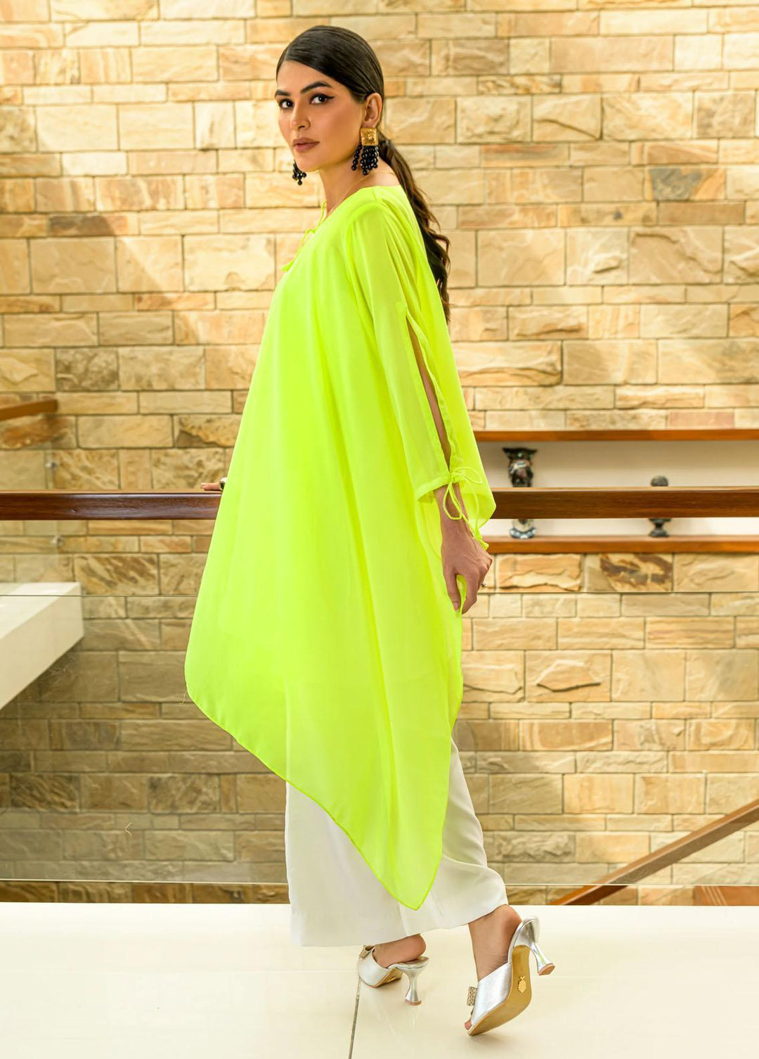 Jooray Kapray Pret Western Chiffon 2 Piece Suit JK23B Green Rose