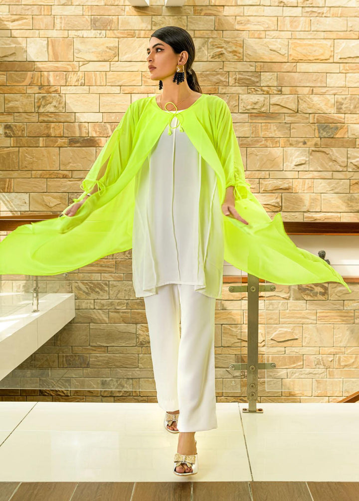 Jooray Kapray Pret Western Chiffon 2 Piece Suit JK23B Green Rose