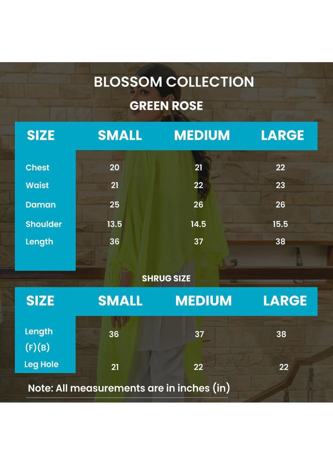 Jooray Kapray Pret Western Chiffon 2 Piece Suit JK23B Green Rose