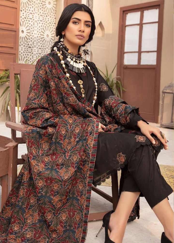 Blossom by Riaz Arts Embroidered Lawn Suits Unstitched 3 Piece RA21BE BL-01 - Summer Collection
