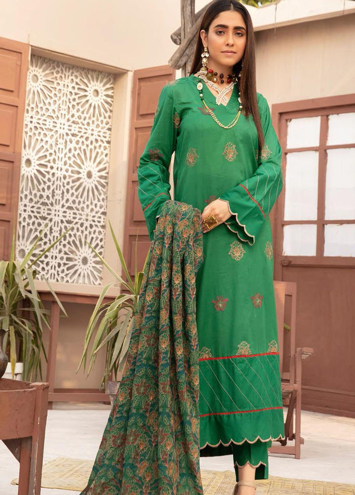 Blossom by Riaz Arts Embroidered Lawn Suits Unstitched 3 Piece RA21BE BL-02 - Summer Collection