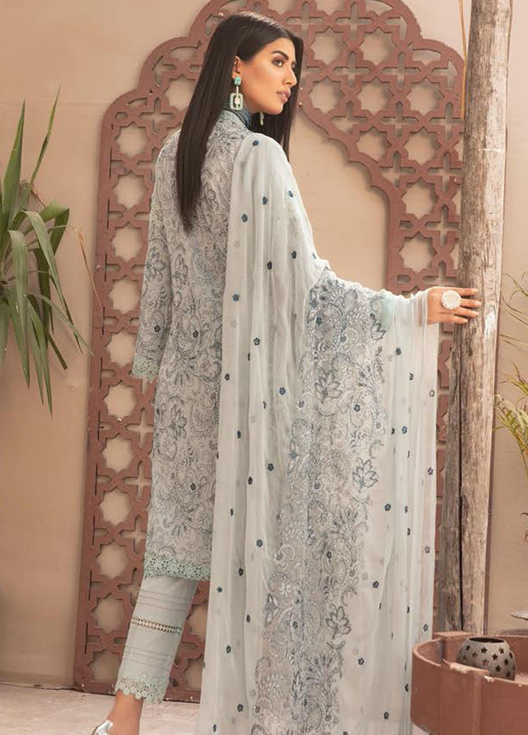 Blossom by Riaz Arts Embroidered Lawn Suits Unstitched 3 Piece RA21BE BL-09 - Summer Collection