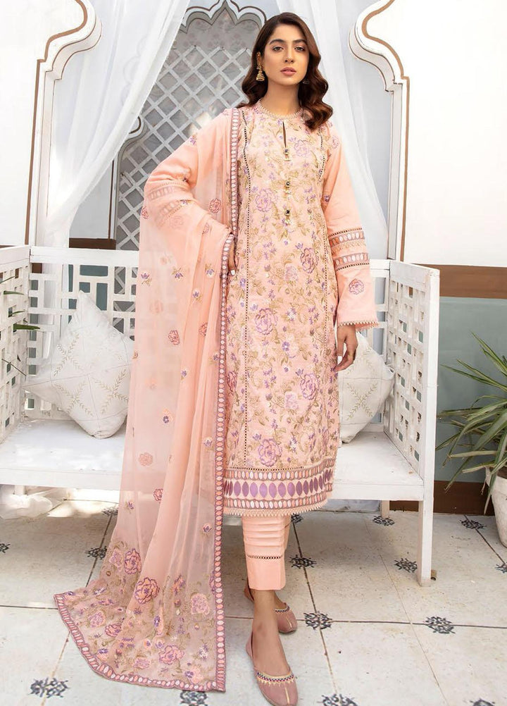 Blossom by Riaz Arts Embroidered Lawn Suits Unstitched 3 Piece RA22BL 04 - Exclusive Collection