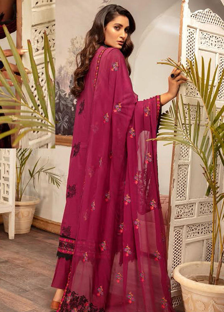 Blossom by Riaz Arts Embroidered Lawn Suits Unstitched 3 Piece RA22BL 06 - Exclusive Collection