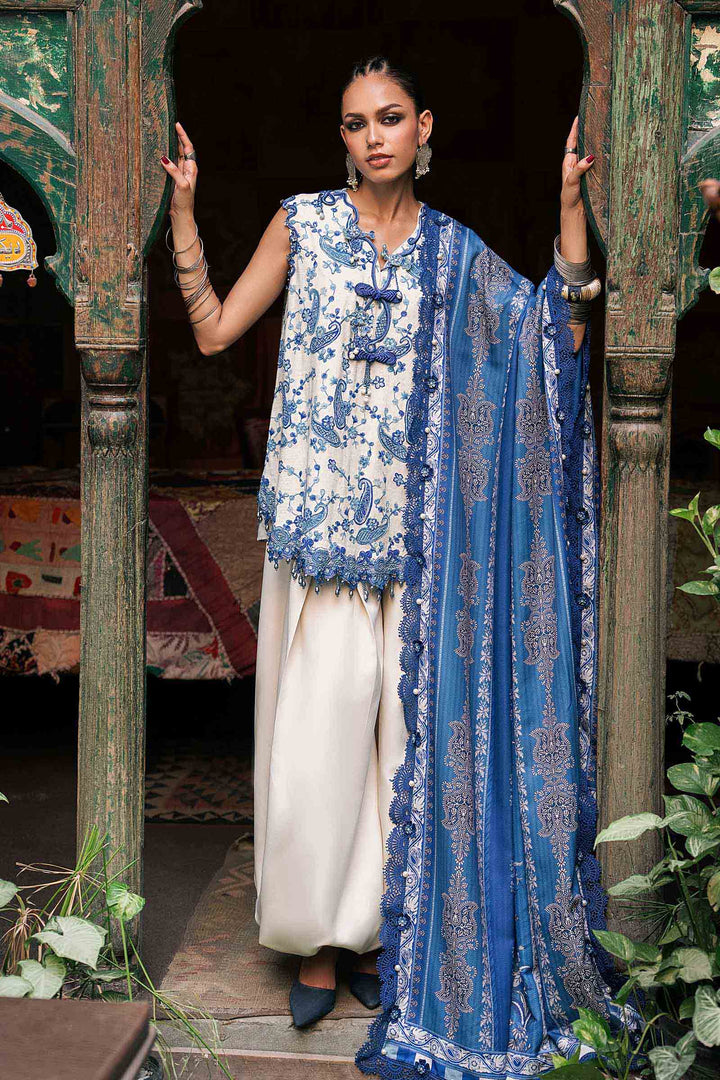 M Prints by Maria B Unstitched Printed Cambric 3 Piece Suit MB26UPC 8A - Casual Collection