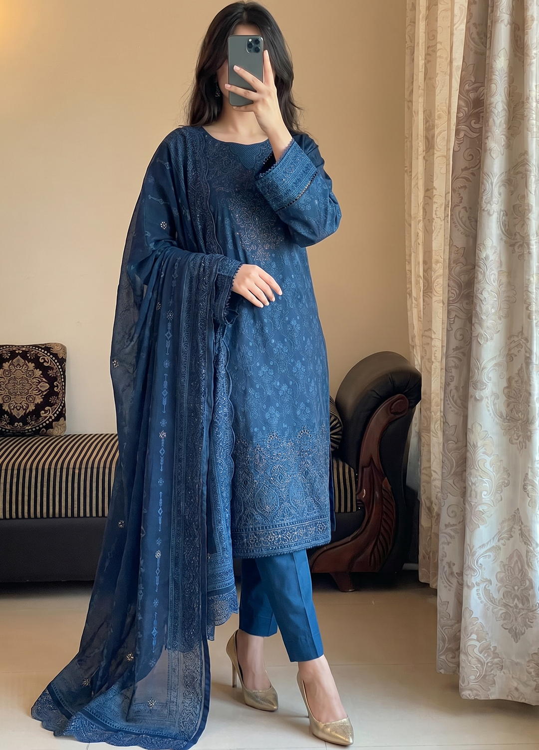 Venice by HZ Textiles Unstitched Embroidered Lawn 3 Piece Suit PEC - 3109 Festive Collection