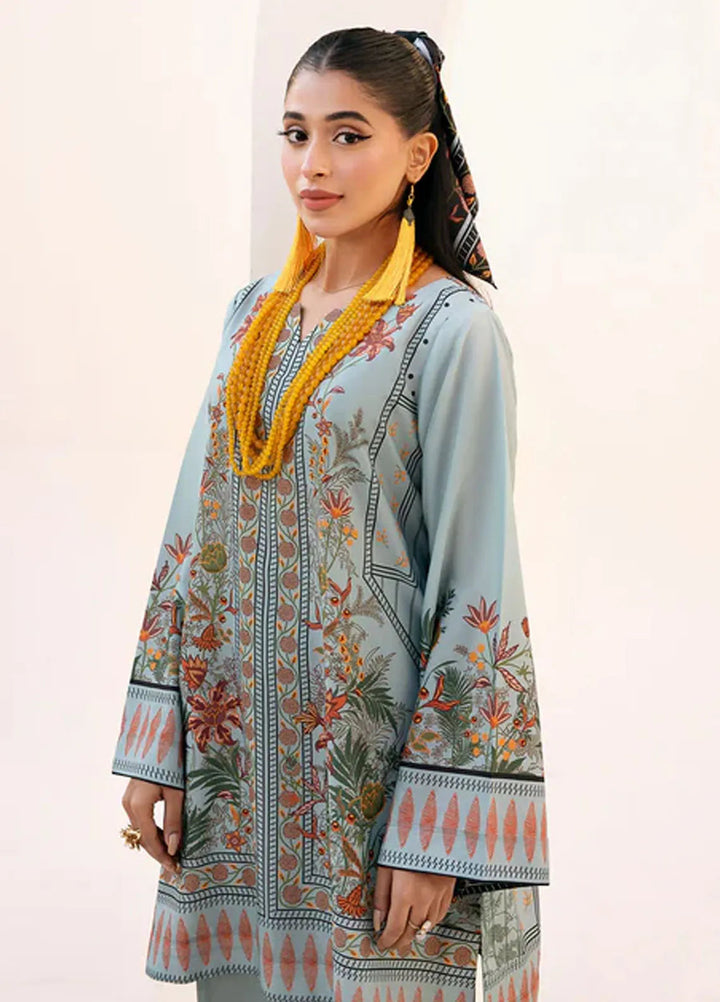 Bon Soir by Florent Pret Printed Crepe Silk 2 Piece Suit Belle Lueur