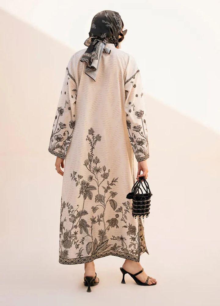 Bon Soir by Florent Pret Printed Crepe Silk 2 Piece Suit Delicate Fleur