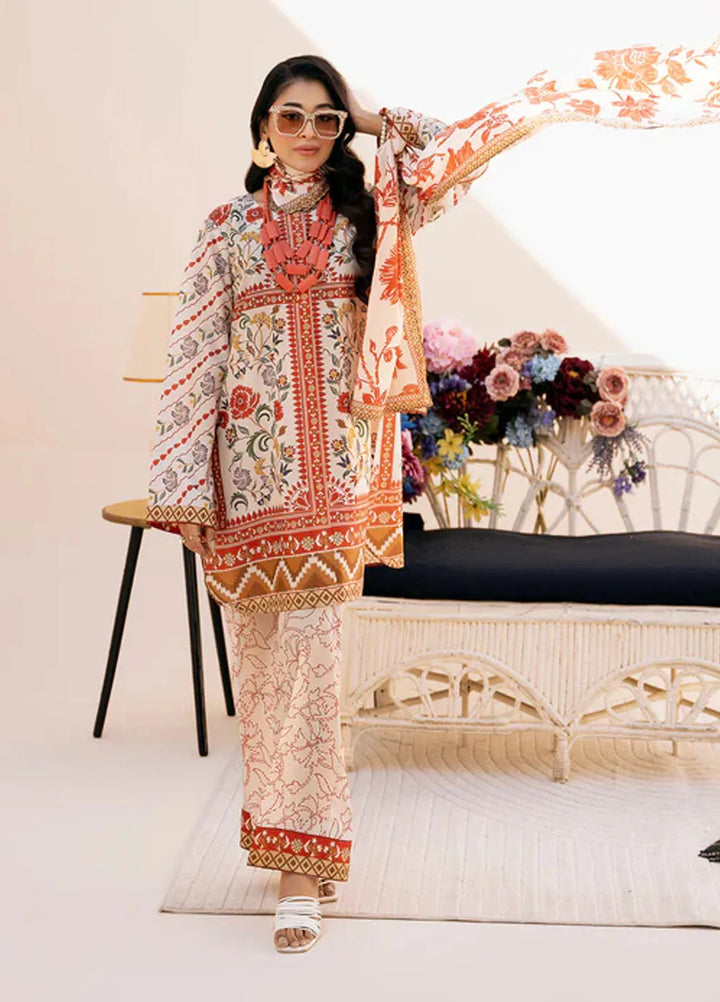 Bon Soir by Florent Pret Printed Crepe Silk 2 Piece Suit Meline