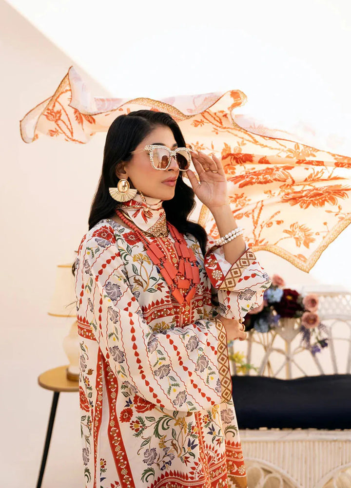 Bon Soir by Florent Pret Printed Crepe Silk 2 Piece Suit Meline