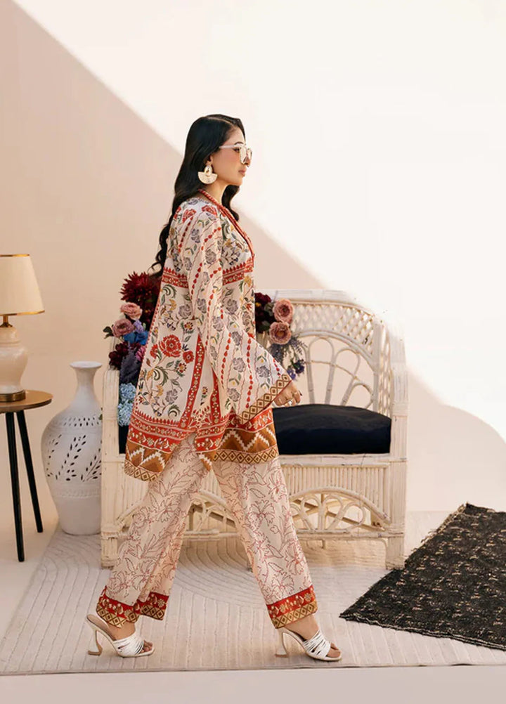 Bon Soir by Florent Pret Printed Crepe Silk 2 Piece Suit Meline