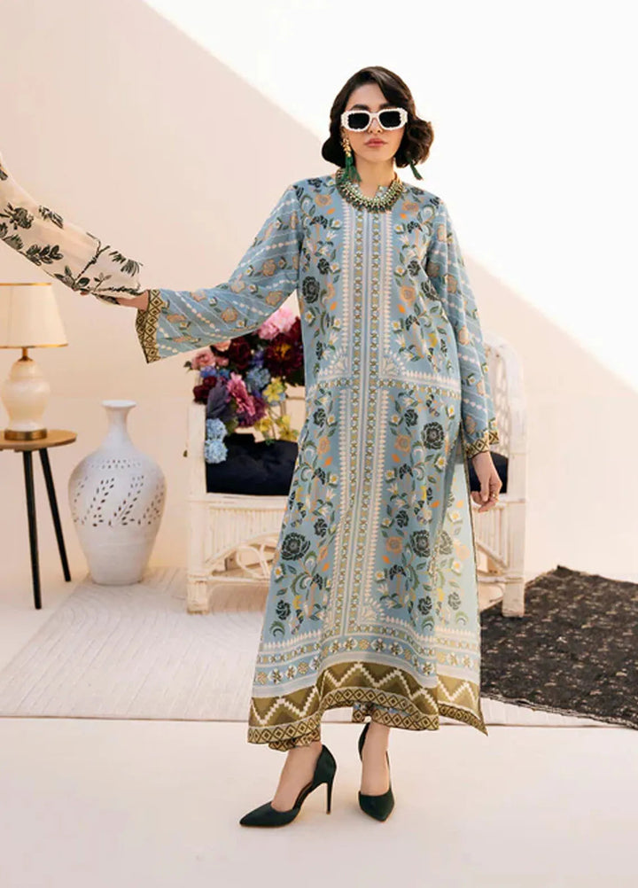 Bon Soir by Florent Pret Printed Crepe Silk 2 Piece Suit Noemie