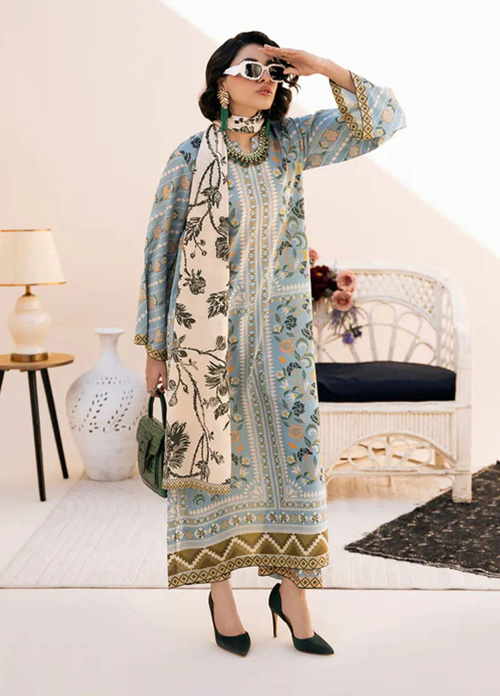 Bon Soir by Florent Pret Printed Crepe Silk 2 Piece Suit Noemie