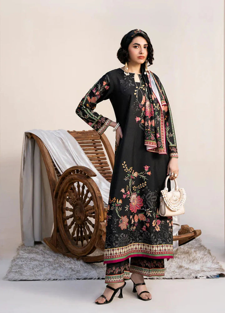 Bon Soir by Florent Pret Printed Crepe Silk 2 Piece Suit Raven Cherie