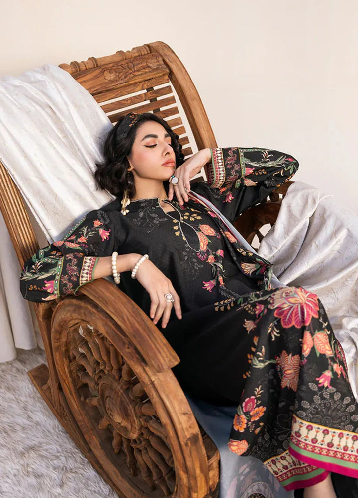 Bon Soir by Florent Pret Printed Crepe Silk 2 Piece Suit Raven Cherie