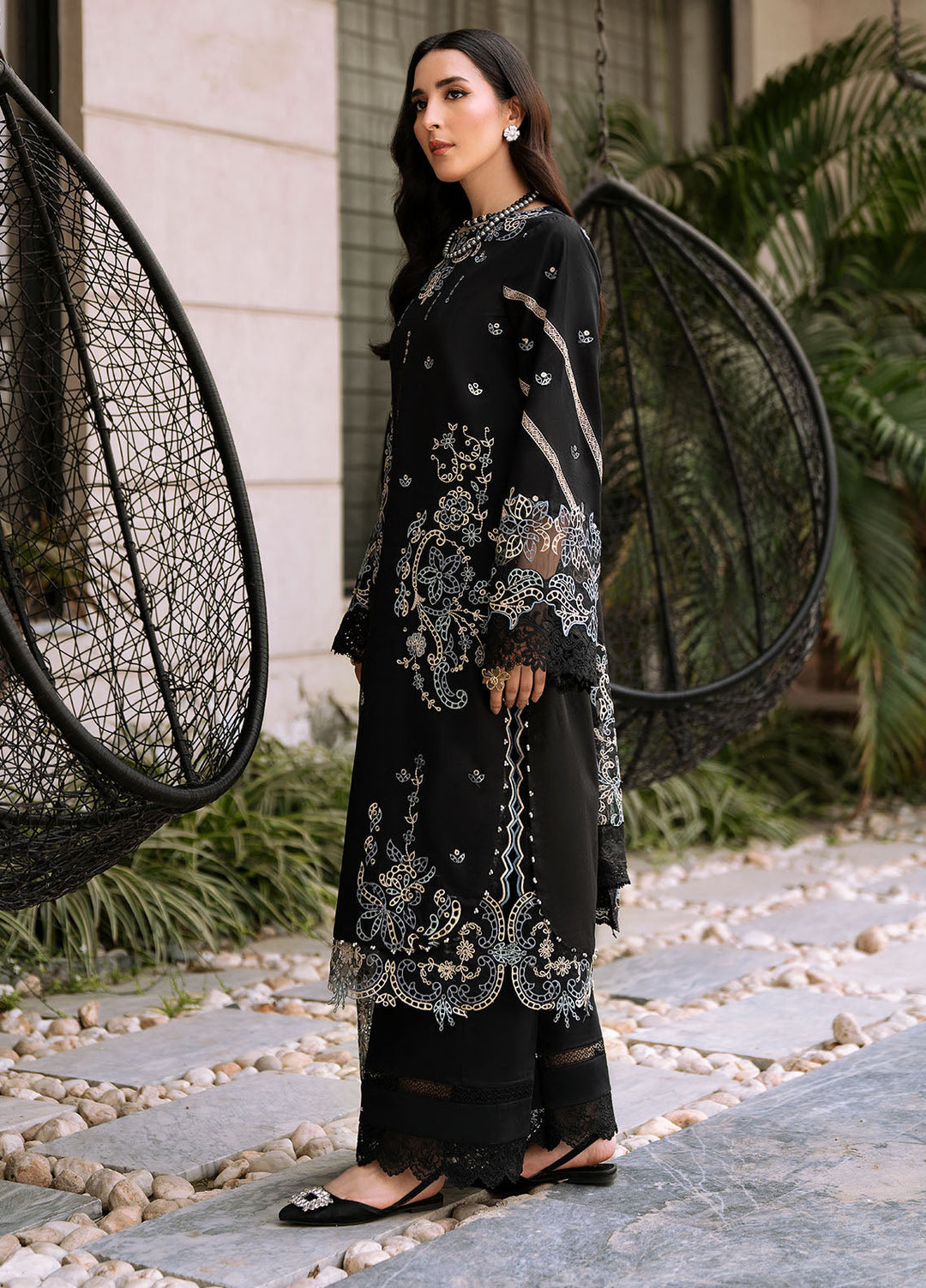 Bon Vivant by Florent Embroidered Lawn Suits Unstitched 3 Piece FL25BV FL-01 - Summer Collection
