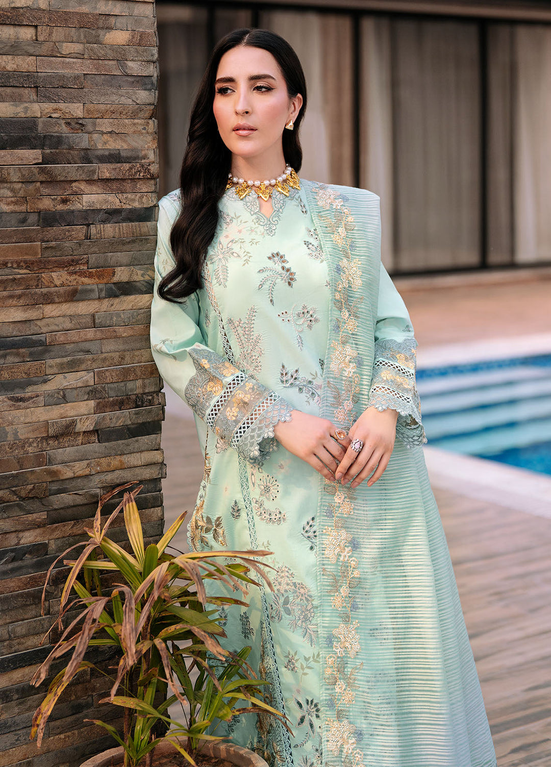 Bon Vivant by Florent Embroidered Lawn Suits Unstitched 3 Piece FL25BV FL-03 - Summer Collection