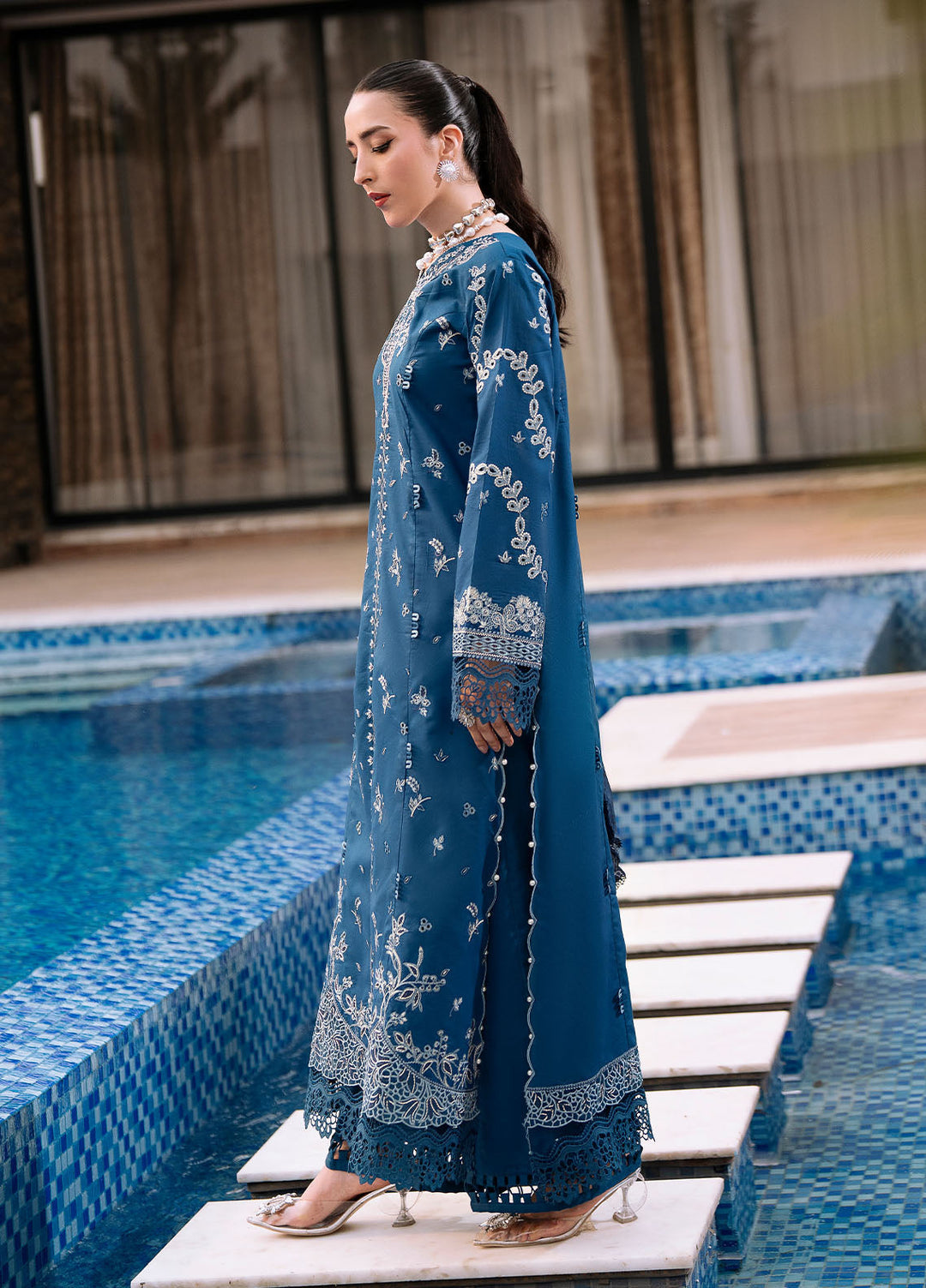 Bon Vivant by Florent Embroidered Lawn Suits Unstitched 3 Piece FL25BV FL-04 - Summer Collection