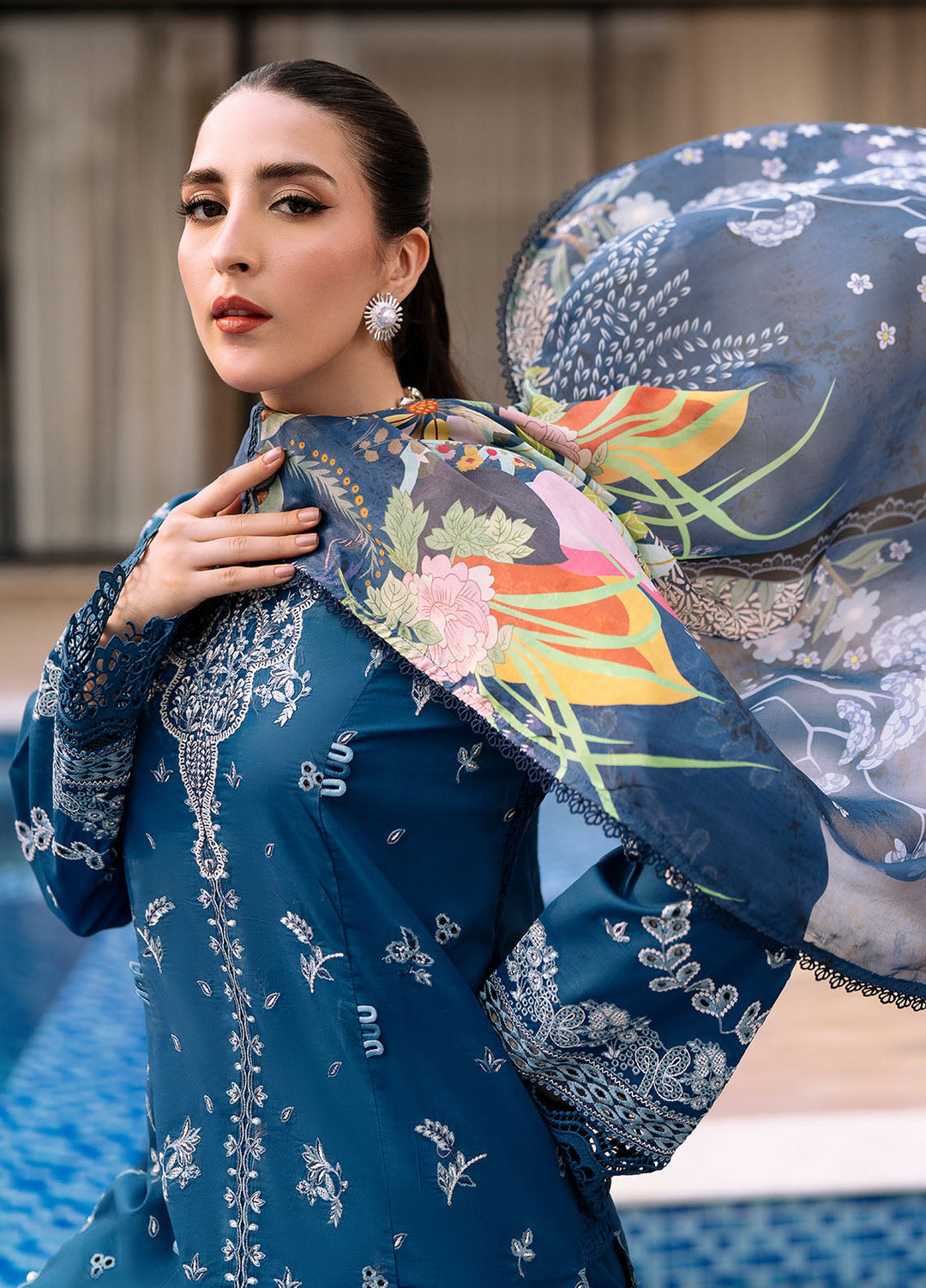 Bon Vivant by Florent Embroidered Lawn Suits Unstitched 3 Piece FL25BV FL-04 - Summer Collection