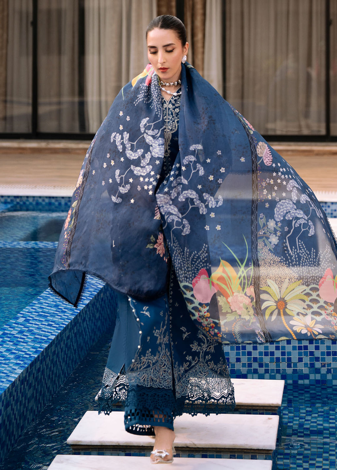 Bon Vivant by Florent Embroidered Lawn Suits Unstitched 3 Piece FL25BV FL-04 - Summer Collection