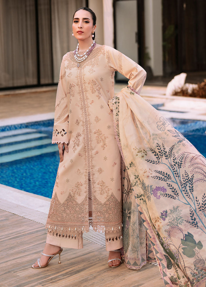 Bon Vivant by Florent Embroidered Lawn Suits Unstitched 3 Piece FL25BV FL-05 - Summer Collection