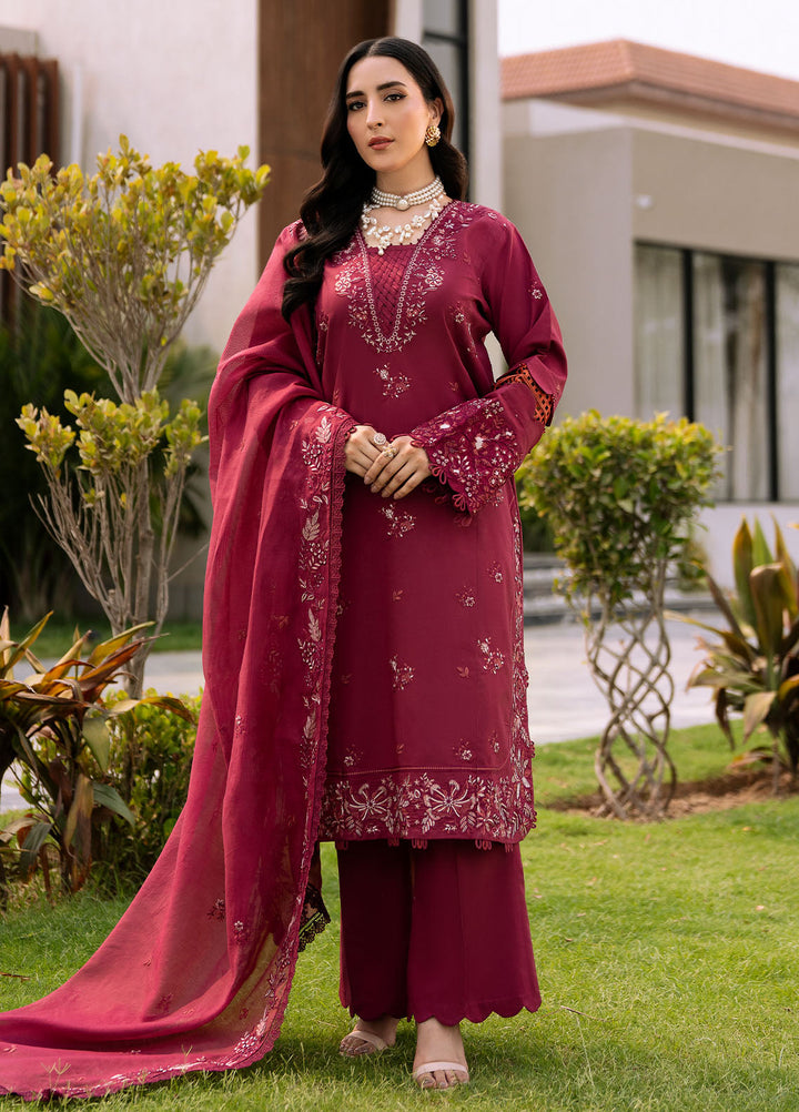 Bon Vivant by Florent Embroidered Lawn Suits Unstitched 3 Piece FL25BV FL-08 - Summer Collection