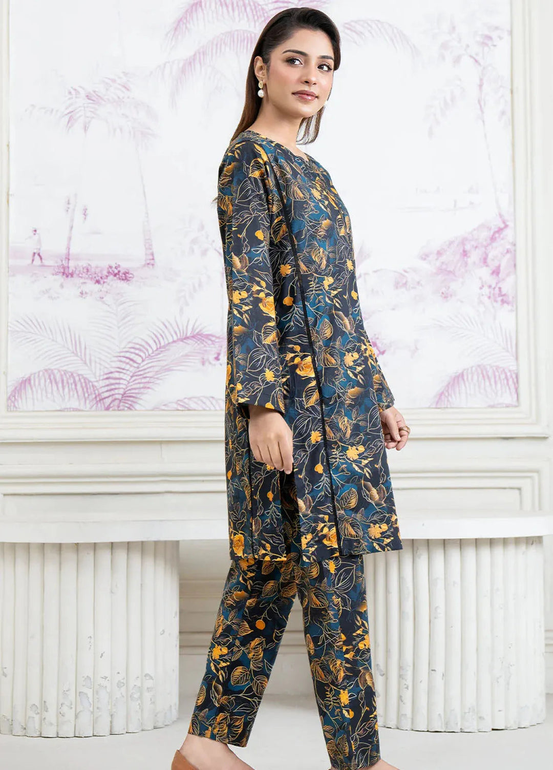 Botanical Bloom by Meerak Pret Printed Lawn 2 Piece Suit Charm