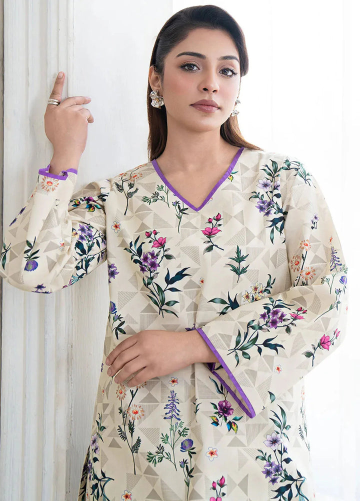 Botanical Bloom by Meerak Pret Printed Lawn 2 Piece Suit Gleam