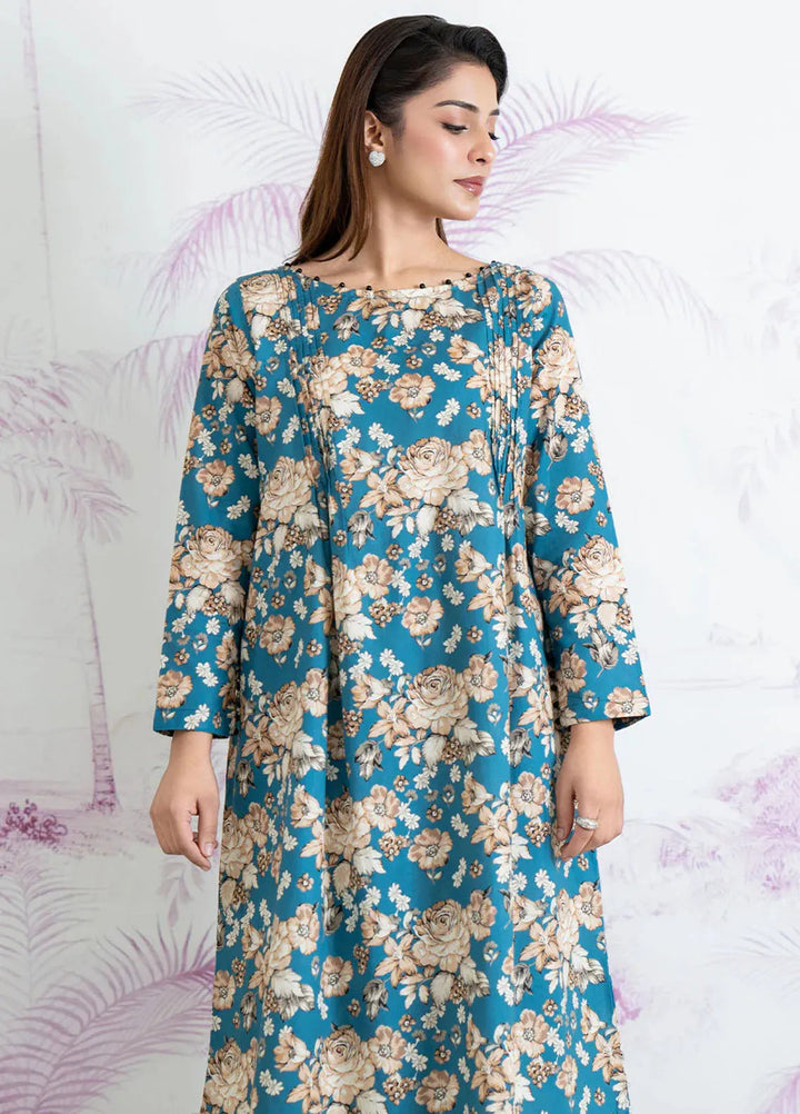 Botanical Bloom by Meerak Pret Printed Lawn 2 Piece Suit Glowtide