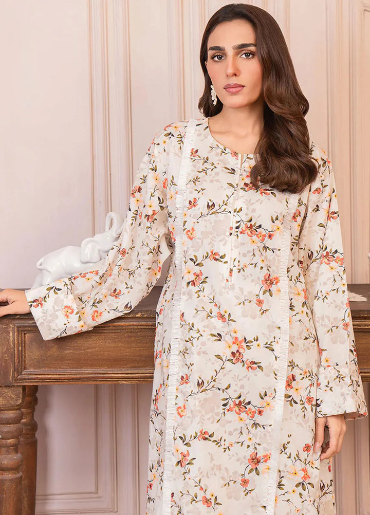 Botanical Bloom by Meerak Pret Printed Lawn 2 Piece Suit Gossamer
