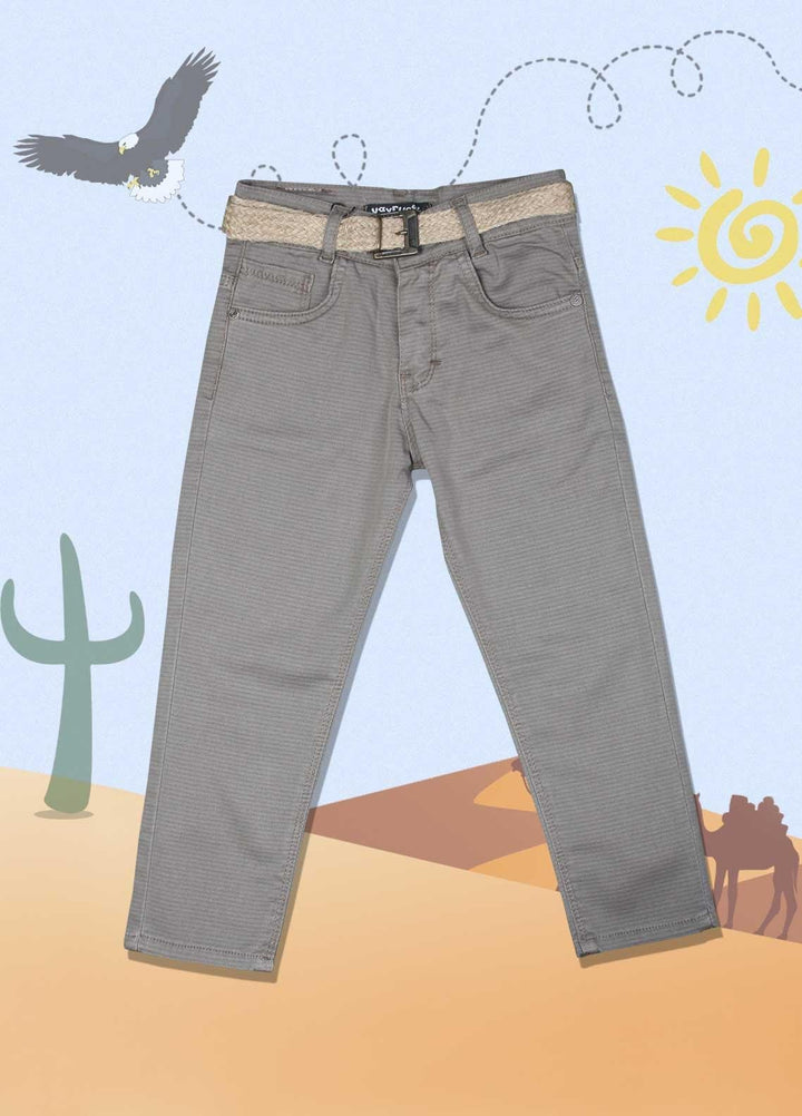 Sanaulla Exclusive Range Cotton Casual Pants for Boys - D-1001909 Beige