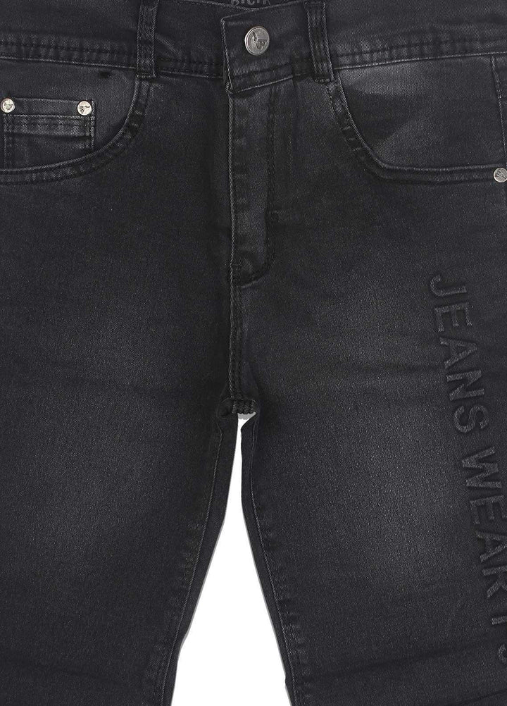 Sanaulla Exclusive Range Jersey Casual Shorts for Boys -  115912-2 Black