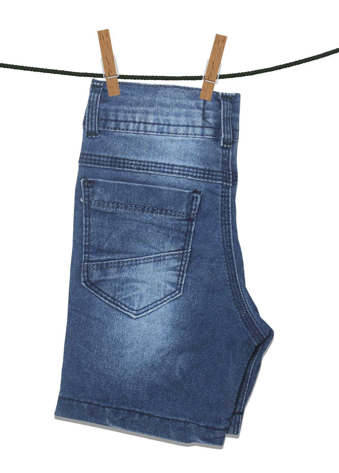 Sanaulla Exclusive Range Jersey Casual Shorts for Boys -  15758 Blue