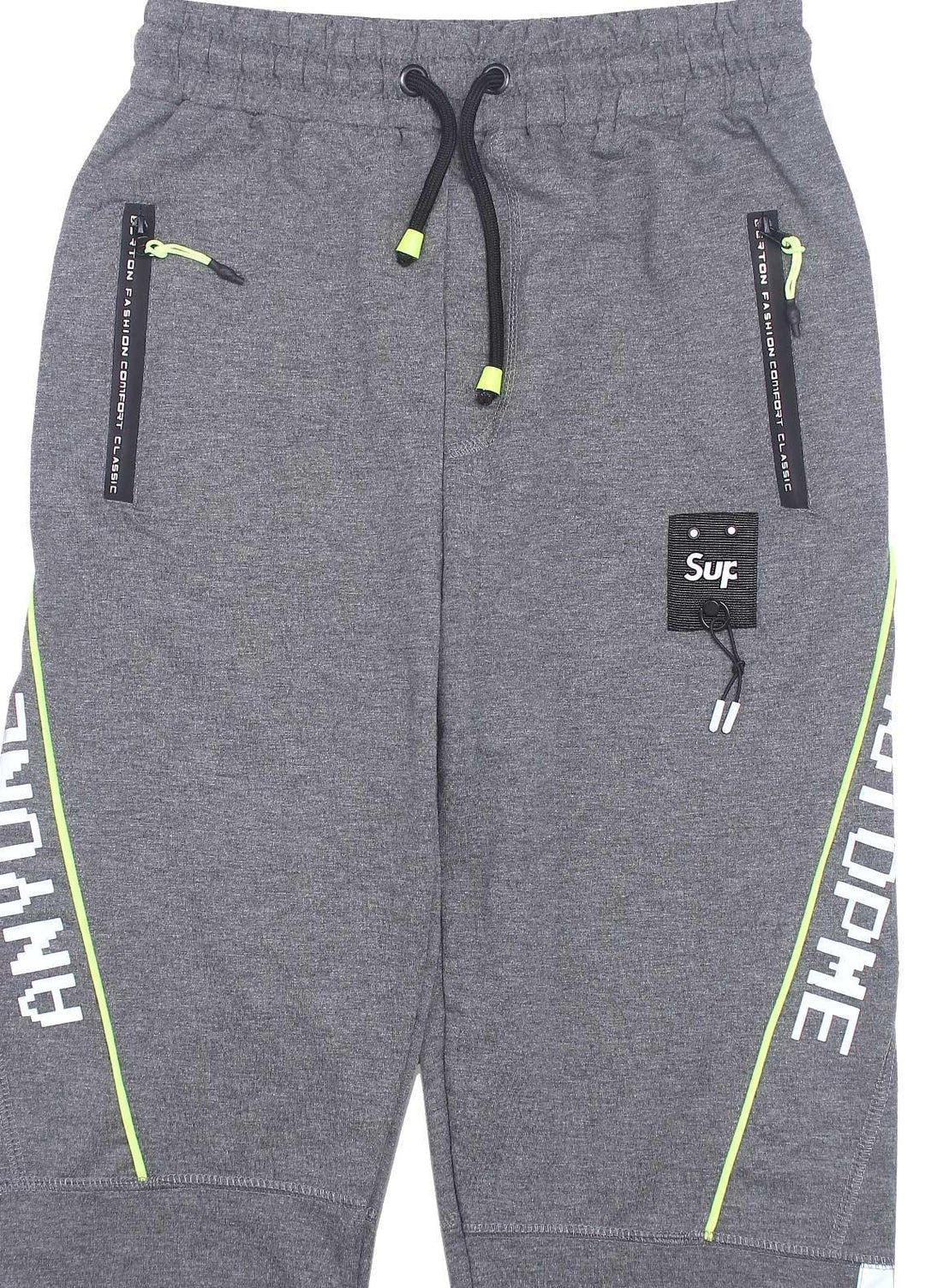 Sanaulla Exclusive Range Jersey Casual Shorts for Boys -  2307 Grey