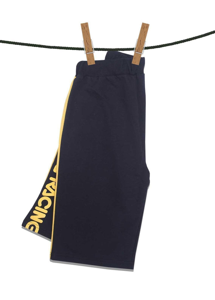 Sanaulla Exclusive Range Jersey Casual Shorts for Boys -  D-3068-2 Navy