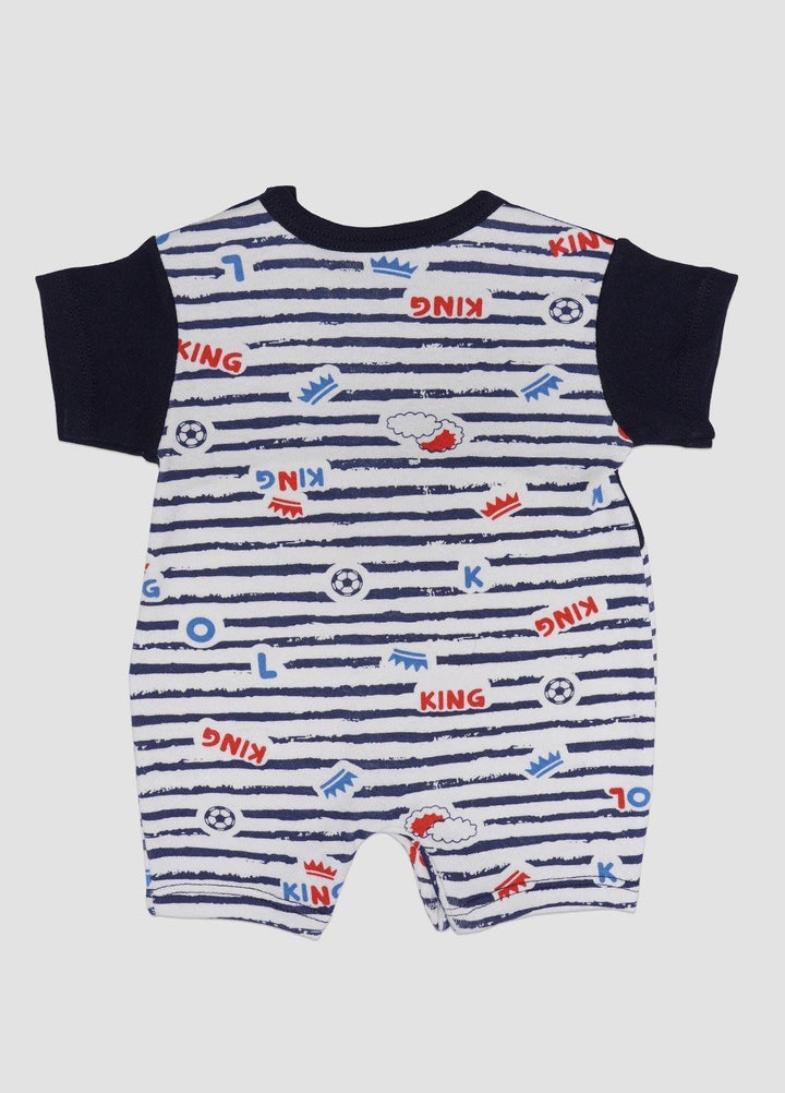 Sanaulla Exclusive Range Cotton Fancy Romper for Kids -  0089 Black