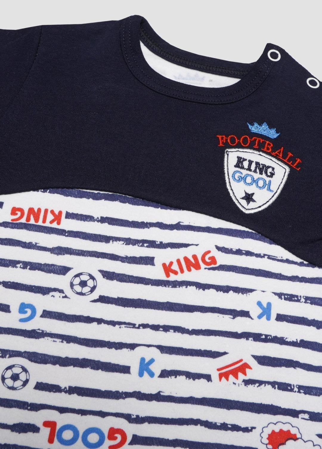 Sanaulla Exclusive Range Cotton Fancy Romper for Kids -  0089 Black