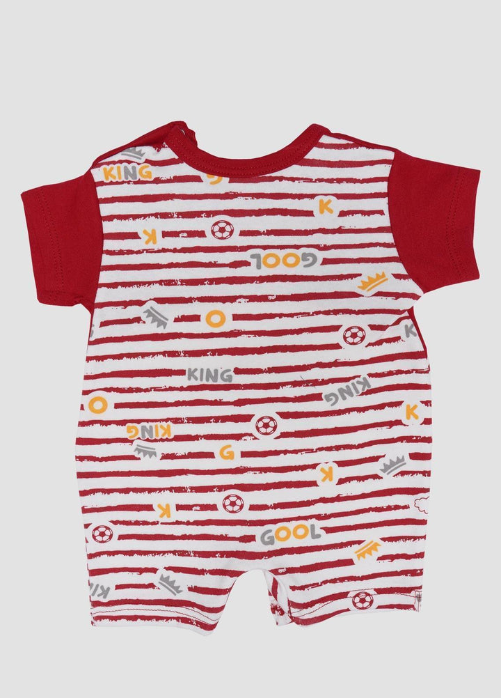Sanaulla Exclusive Range Cotton Fancy Kids Romper -  0089 Red
