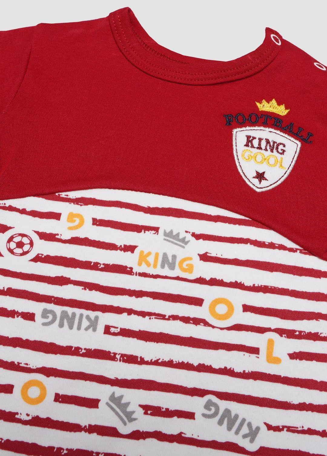 Sanaulla Exclusive Range Cotton Fancy Kids Romper -  0089 Red