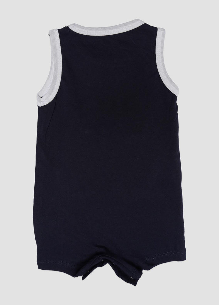 Sanaulla Exclusive Range Cotton Fancy Romper for Kids -  0135 Dark Blue