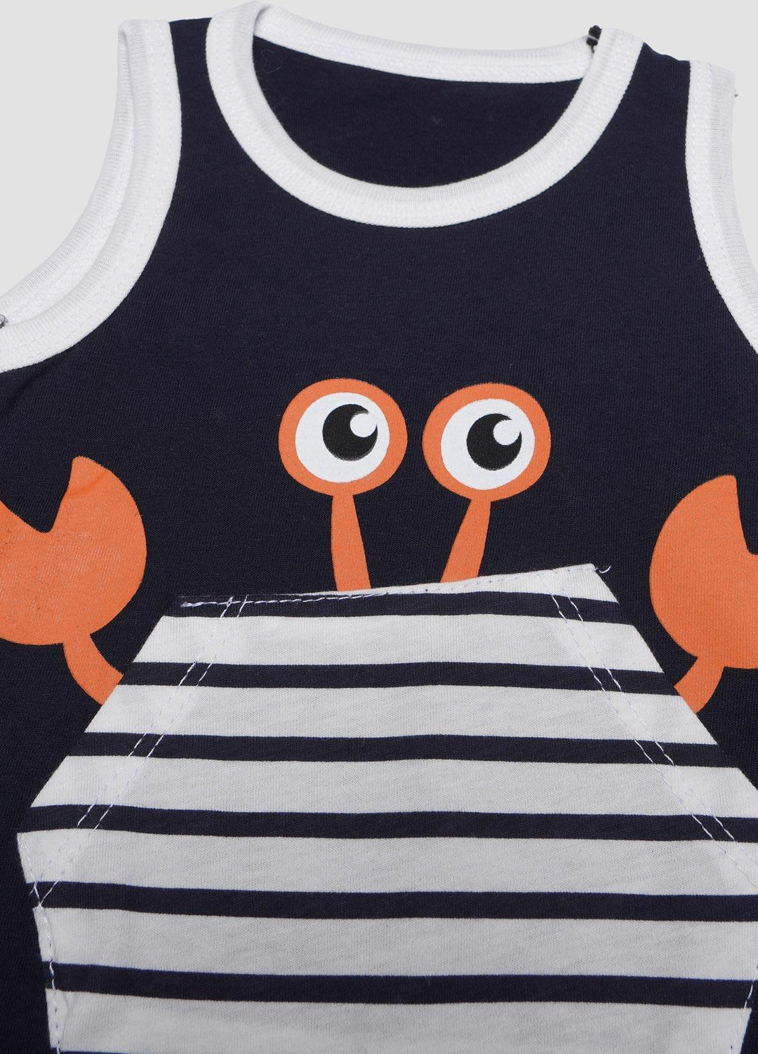 Sanaulla Exclusive Range Cotton Fancy Romper for Kids -  0135 Dark Blue