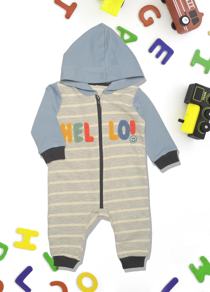Sanaulla Exclusive Range   Rompers for Boys -  1007940 Grey