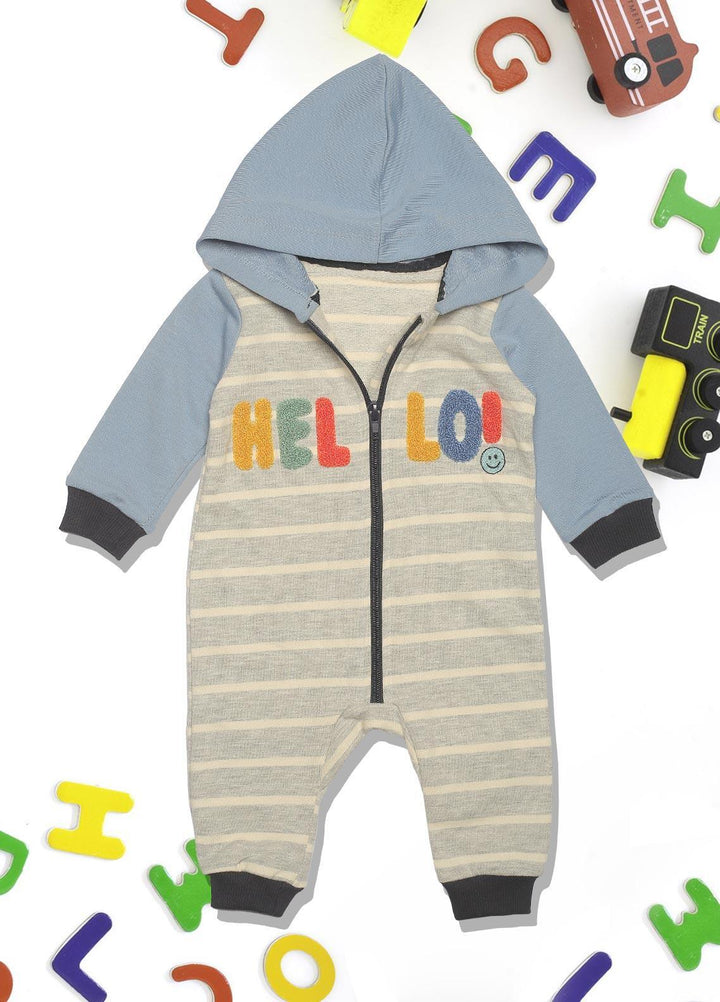 Sanaulla Exclusive Range   Rompers for Boys -  1007940 Grey