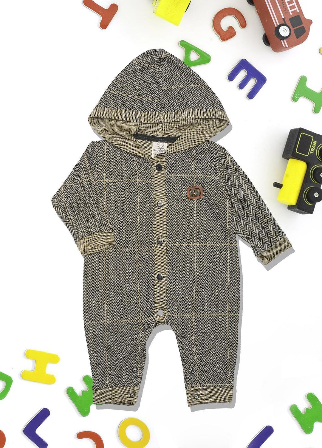 Sanaulla Exclusive Range   Boys Rompers -  1010163 Grey