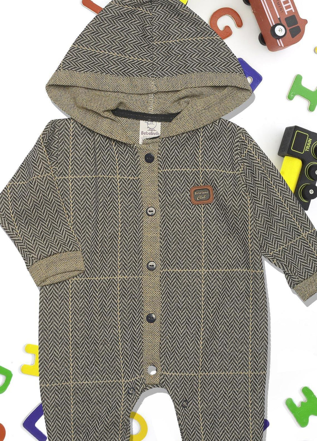 Sanaulla Exclusive Range   Boys Rompers -  1010163 Grey