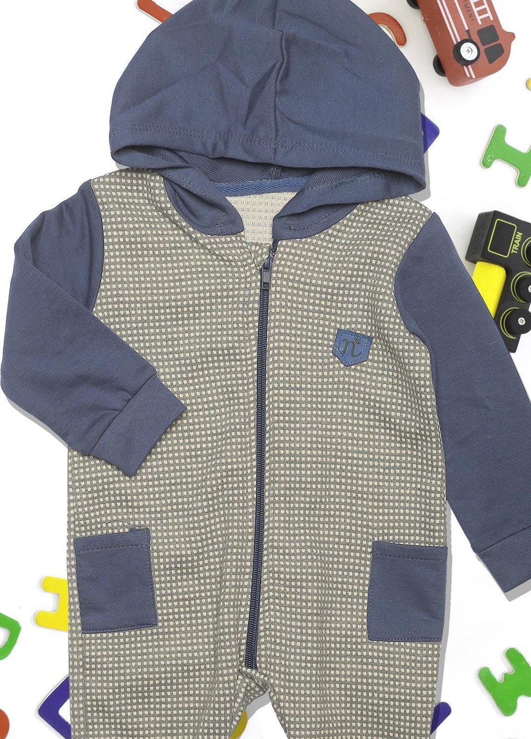 Sanaulla Exclusive Range   Rompers for Boys -  1011563 Blue