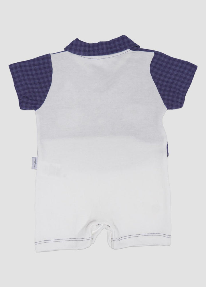 Sanaulla Exclusive Range Cotton Fancy Romper for Kids -  1140 Purple