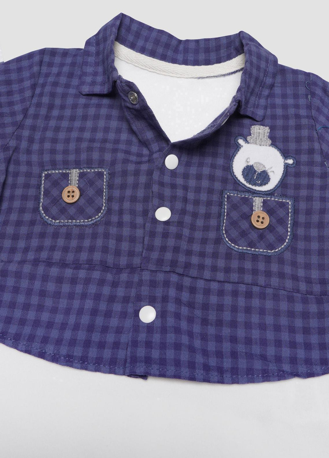 Sanaulla Exclusive Range Cotton Fancy Romper for Kids -  1140 Purple