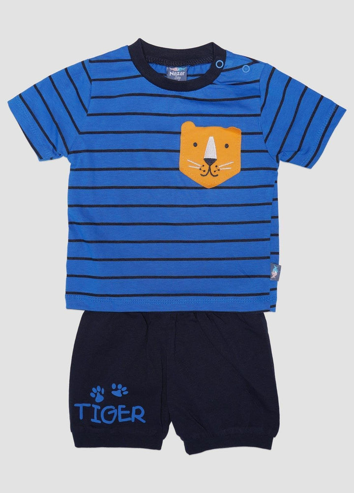 Sanaulla Exclusive Range Cotton Fancy Boys Suits -  115766 Blue